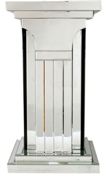 Mirror Pedestal - Iconic Beveled Designed - 29.5 Inches Tall